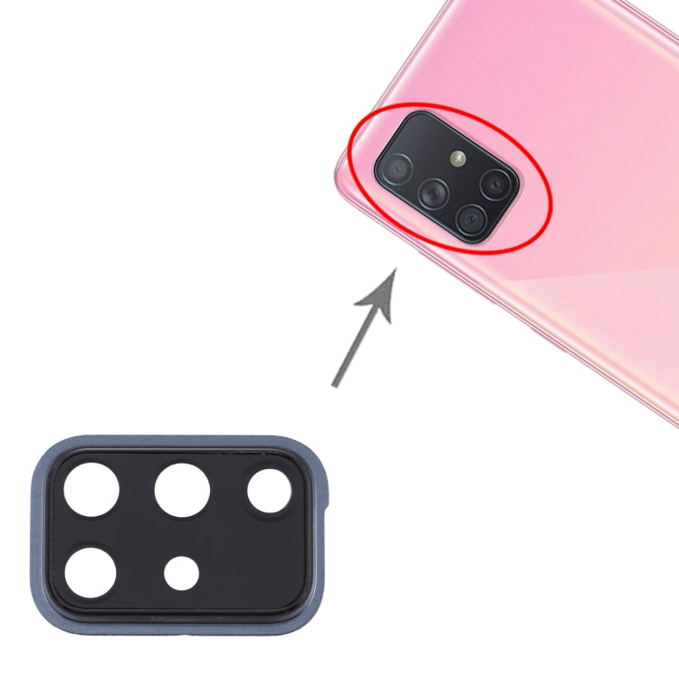 Pour Samsung Galaxy A71 10 pièces couvercle d'objectif d'appareil photo
