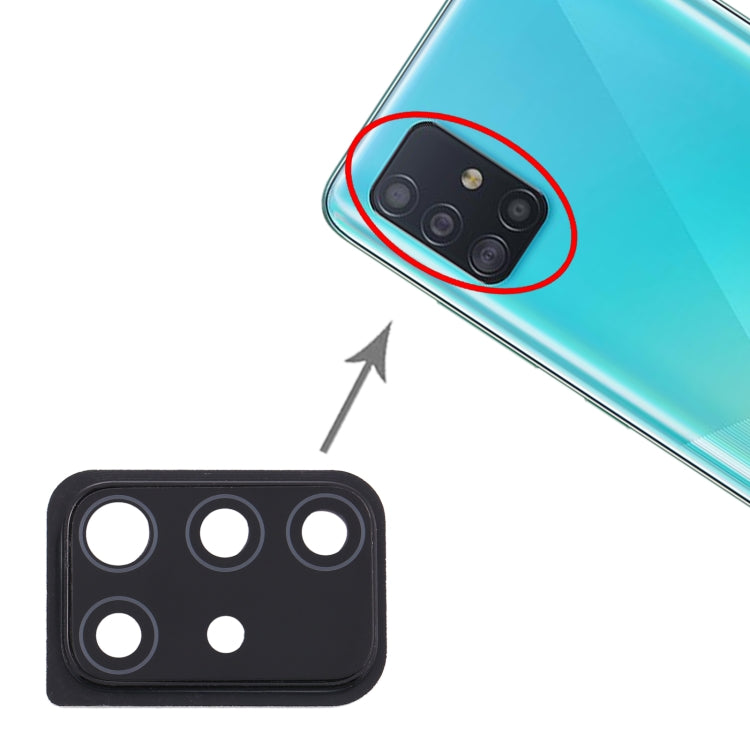 Pour Samsung Galaxy A51 10 pièces couvercle d'objectif d'appareil photo