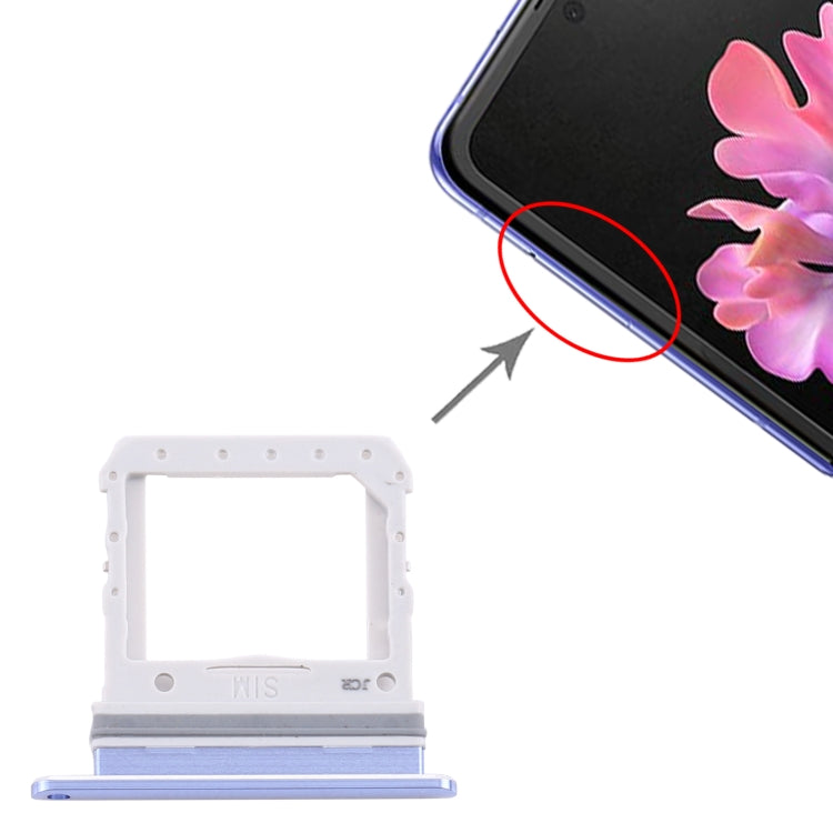 Pour Samsung Galaxy Z Flip SM-F700 Plateau de carte SIM