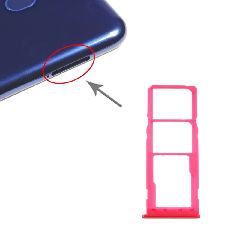 Pour Samsung Galaxy M10 SM-M105 Plateau de carte SIM + Plateau de carte SIM + Plateau de carte Micro SD