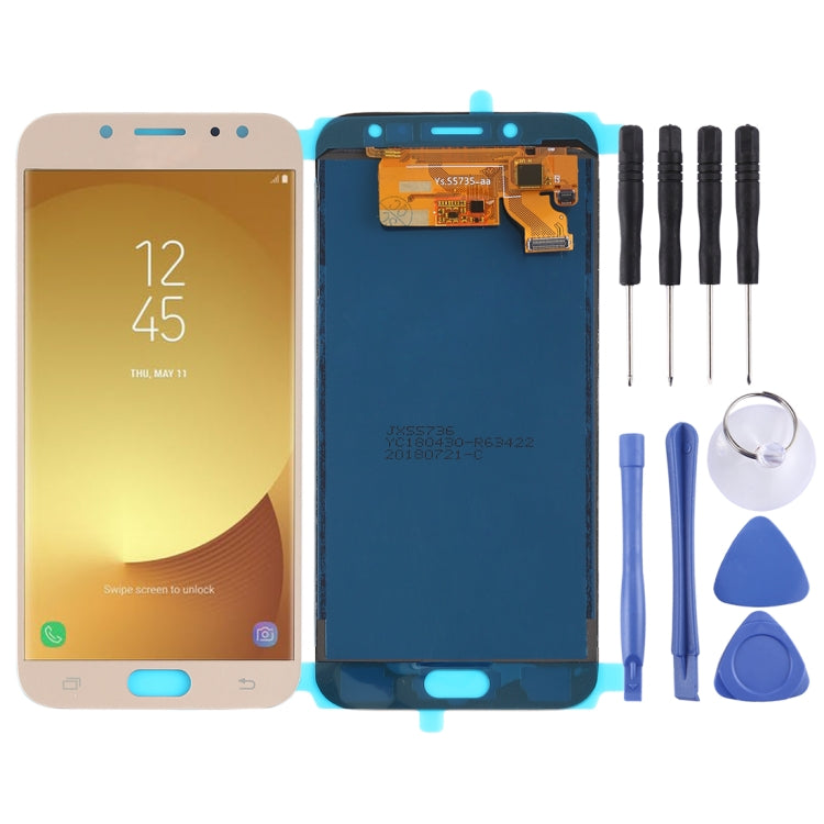 Écran LCD et numériseur complet (matériau TFT) pour Galaxy J7 (2017), J730F/DS, J730FM/DS