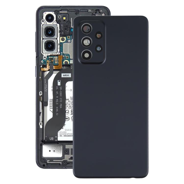 Couvercle arrière de batterie pour Samsung Galaxy A52 5G/4G, avec couvercle d'objectif d'appareil photo