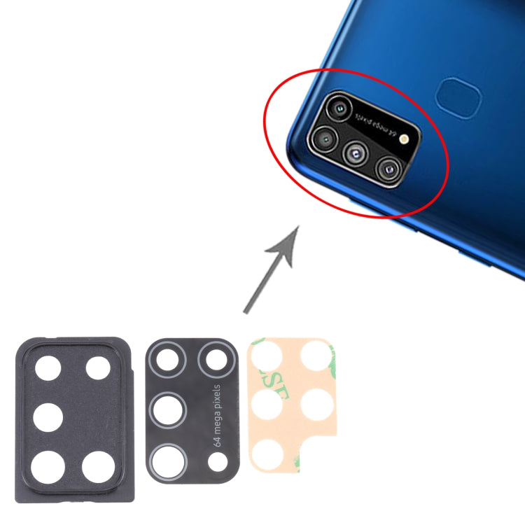 Pour Samsung Galaxy M31 / Galaxy M31 Prime SM-M315 10 pièces couvercle d'objectif d'appareil photo