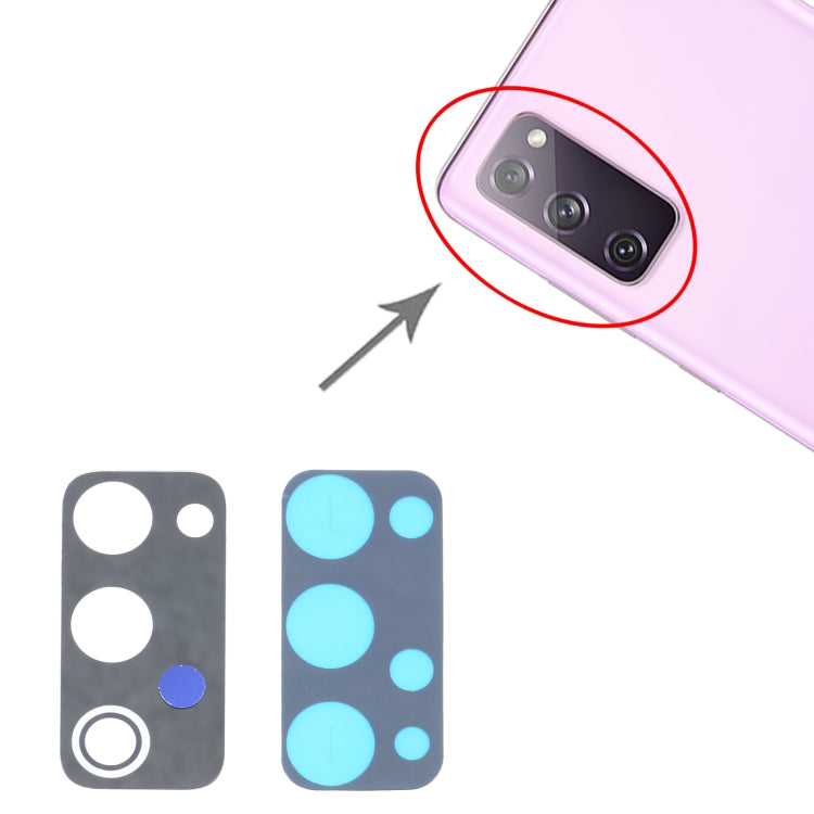 Pour Samsung Galaxy S20 FE 5G SM-G781, 10 pièces, objectif de caméra arrière