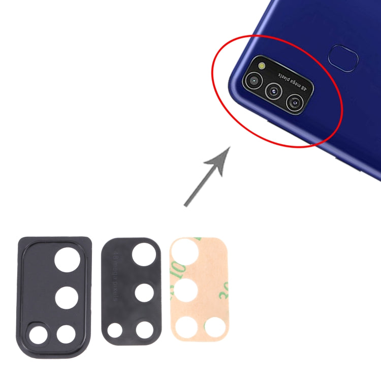 Pour Samsung Galaxy M21 SM-M215 10 pièces couvercle d'objectif d'appareil photo