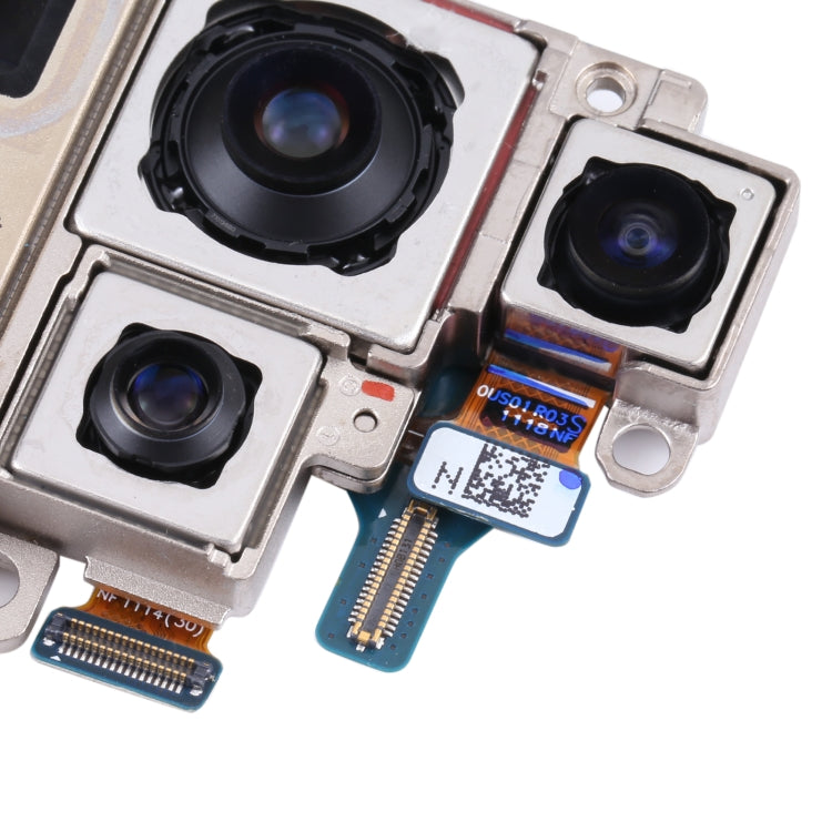 Pour Samsung Galaxy S21 Ultra 5G SM-G998B ensemble de caméra d'origine (téléobjectif + profondeur + grand angle + caméra principale)