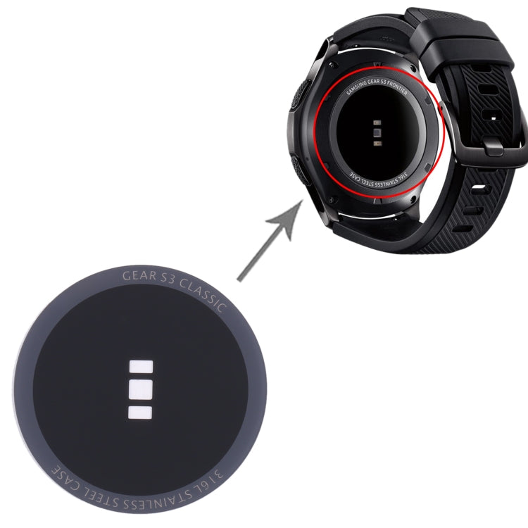 Pour Samsung Galaxy Gear S3 classic SM-R770 Verre de couverture arrière d'origine
