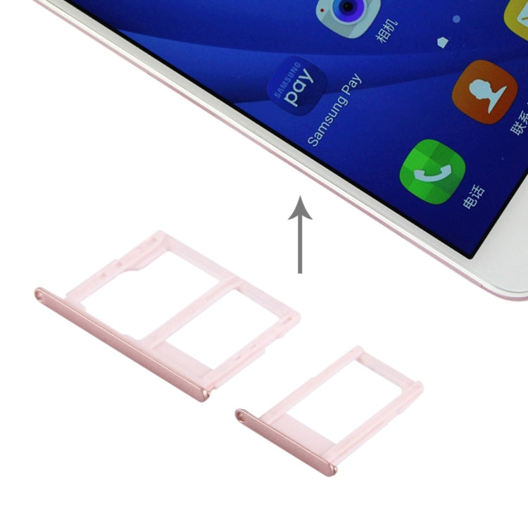 Pour Galaxy J5 Prime / G570 & J7 Prime / G610 Plateau de carte SIM + Plateau de carte Micro SD et SIM