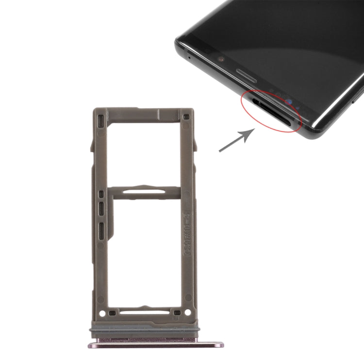 Pour Galaxy Note9 Plateau de carte SIM + Plateau de carte Micro SD
