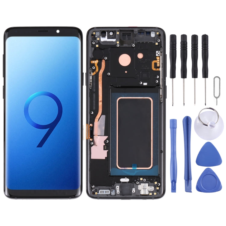 Écran LCD matériel Super AMOLED et numériseur complet avec cadre pour Galaxy S9 + / G965F / G965F / DS / G965U / G965W / G9650, For Samsung Galaxy S9+, For Galaxy S9+ (Frame), For Galaxy S9+