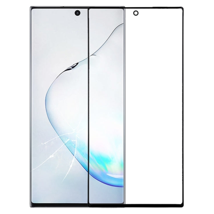 Pour Samsung Galaxy Note10 + lentille extérieure en verre de l'écran avant avec adhésif OCA optiquement transparent