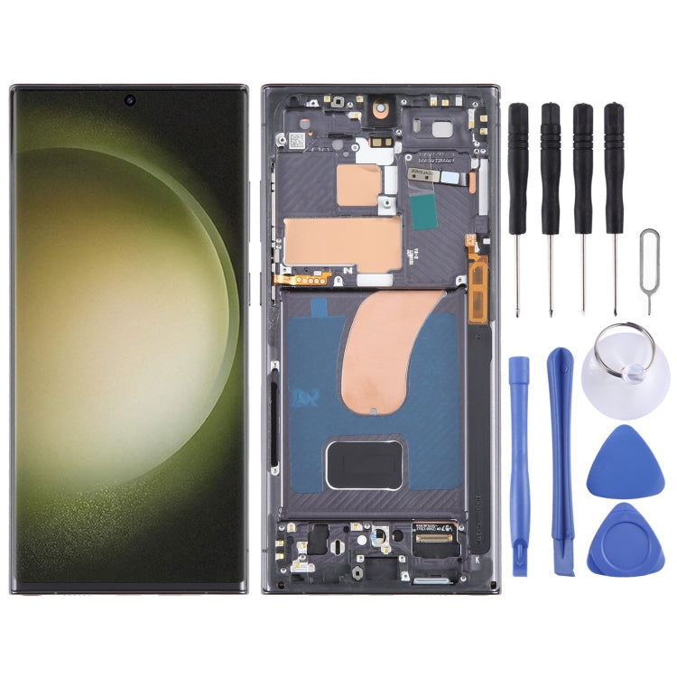 Écran LCD OLED pour Samsung Galaxy S23 Ultra 5G SM-S918U, édition américaine, assemblage complet avec cadre