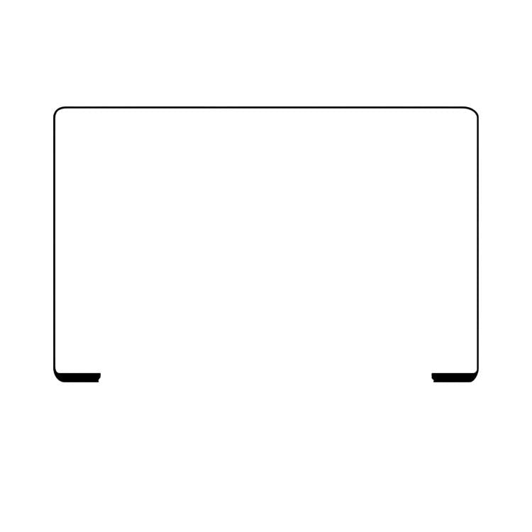 Pour MacBook Pro 13 pouces A1708 A2159 A2251 A2338 A2289 (2019-2022) : cadre en caoutchouc pour écran, A1708 A2159 A2251 A2338 A2289 2019-2022