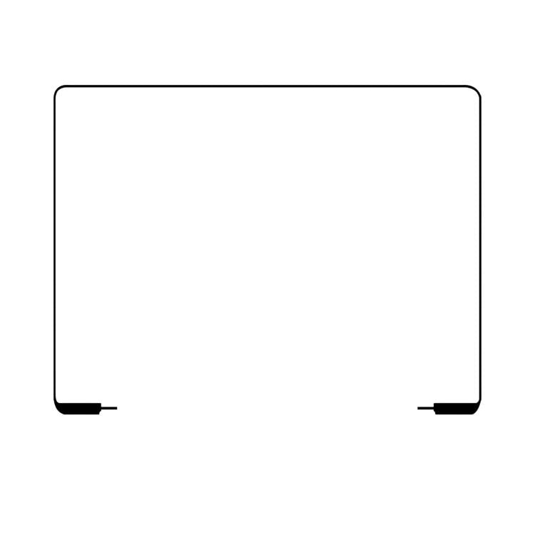 Pour MacBook Air 13 pouces A2681 / A3113 2022-2024 : cadre en caoutchouc pour écran, A2681 / A3113 2022-2024