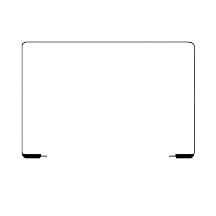 Pour MacBook Air M3 15 pouces A3114 2024, cadre en caoutchouc pour écran, A3114 2024