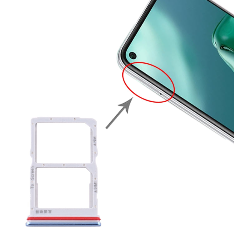 Tiroir Carte SIM + Tiroir Carte NM pour Huawei P40 Lite 5G
