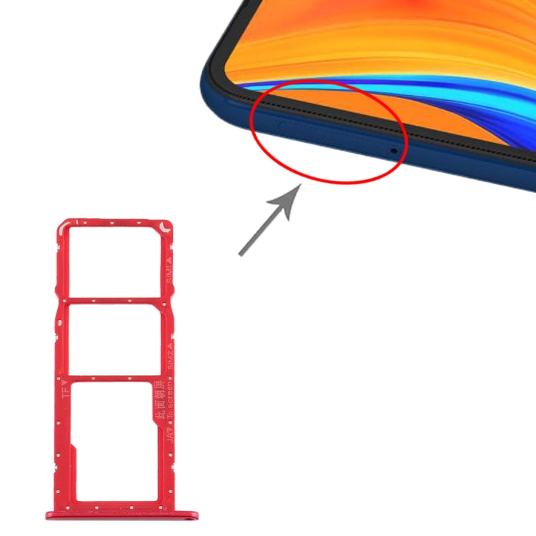 Tiroir Carte SIM + Tiroir Carte SIM + Tiroir Carte Micro SD pour Huawei Y6s (2019)