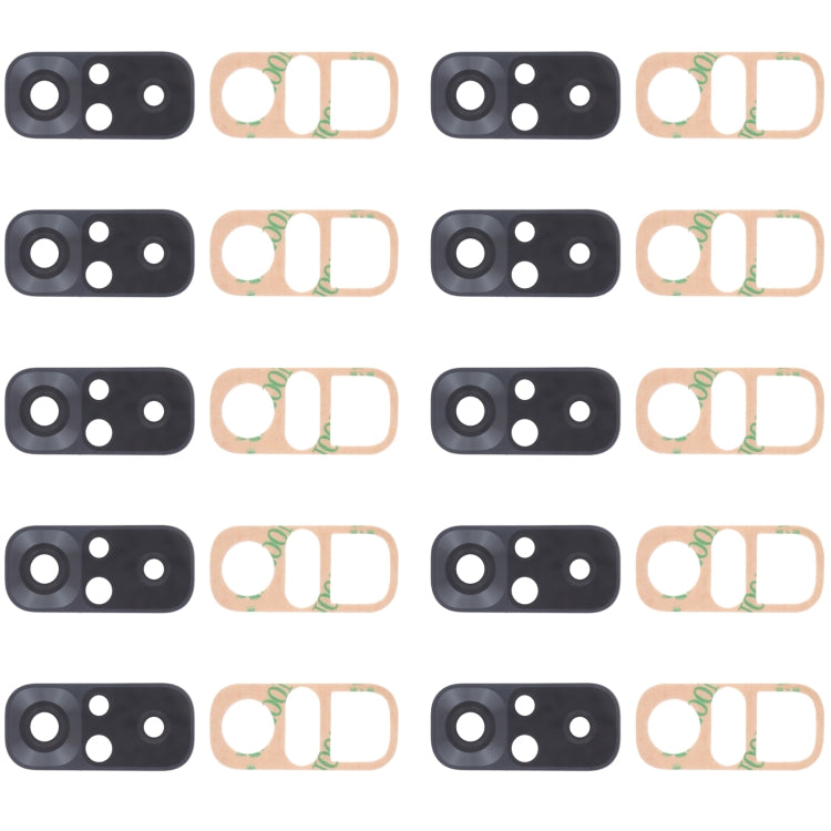 Objectif de caméra arrière 10 pièces pour Xiaomi Redmi Note 10 4G M2101K7AI M2101K7AG