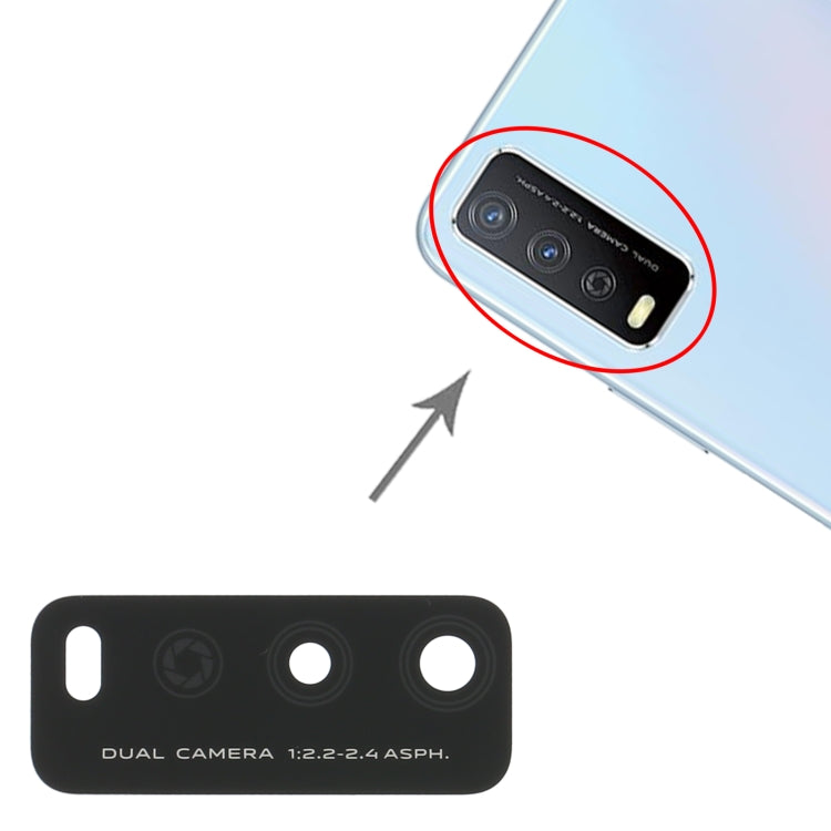 Objectif de caméra arrière pour Vivo Y12s V2026 V2033, 10 pièces