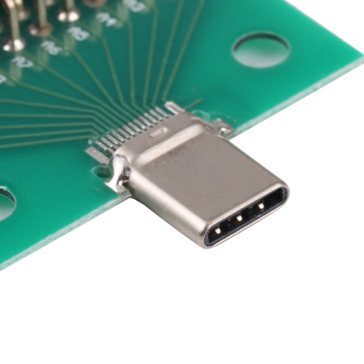 Carte de test mâle de type C USB 3.1 avec connecteur 24P + 2P pour carte PCB