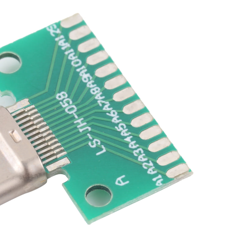 Carte de Test mâle Double face positive et négative de Type C USB 3.1 avec PCB 24 broches soudées
