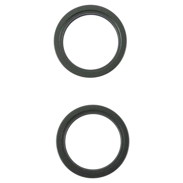 Lentille en verre de caméra arrière, 2 pièces, anneau de protection extérieur en métal pour iPhone 13