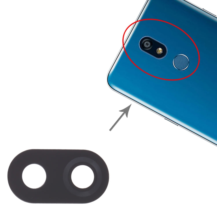 Objectif de caméra arrière 10 PCS pour LG K40 / LG K12 / LG K12 Plus / LG X4 (2019) LMX420, LMX420EMW, LM-X420