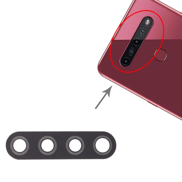 Objectif de caméra arrière 10 PCS pour LG K51 / Q51 LM-Q510N K500MM