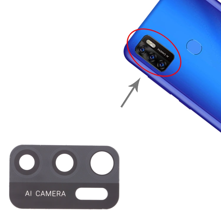 Objectif de caméra arrière 10 PCS pour ZTE Blade A7s 2020
