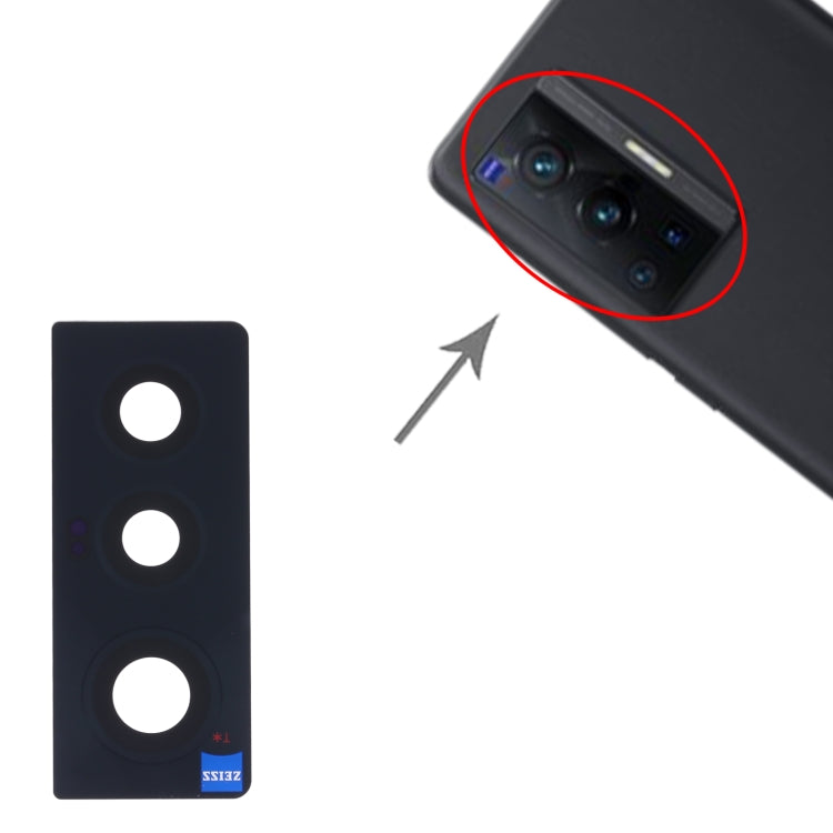 Objectif de caméra arrière pour Vivo X70 V2133A V2104, 10 pièces