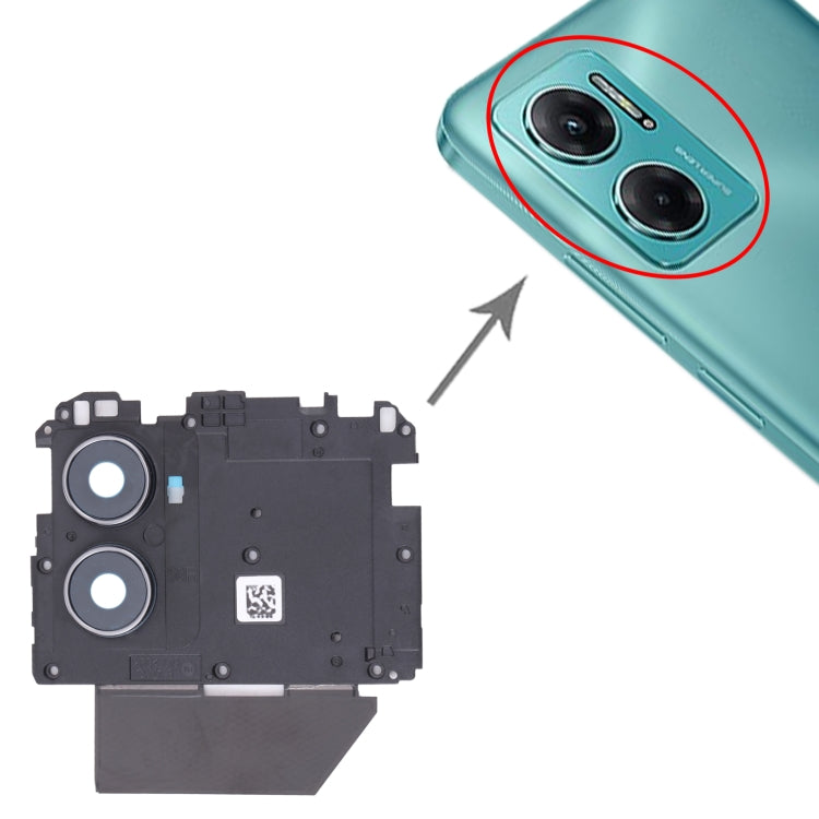 Cadre d'objectif de caméra arrière pour Xiaomi Redmi Note 11e