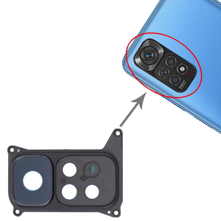 Cadre d'objectif de caméra arrière pour Xiaomi Redmi Note 11/Redmi Note 11s