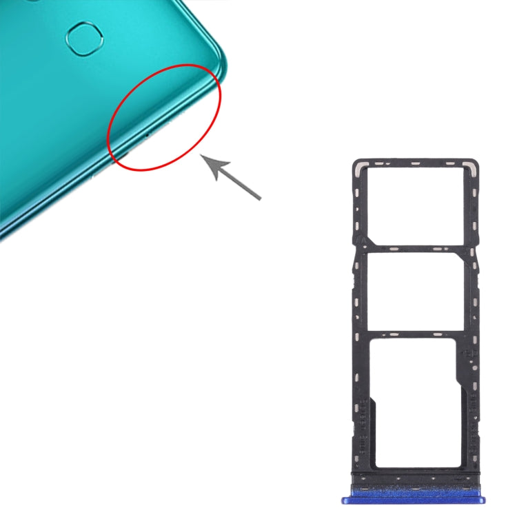 Pour Infinix S5 Pro X660 X660C X660B plateau de carte SIM + plateau de carte SIM + plateau de carte Micro SD