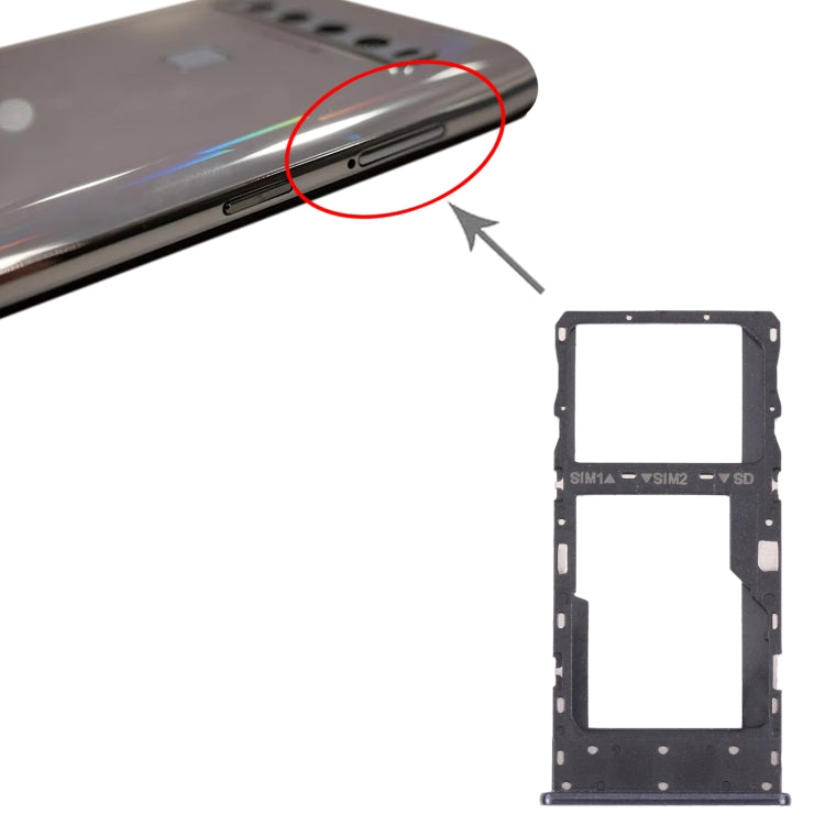 Plateau de carte SIM + plateau de carte SIM/plateau de carte Micro SD pour TCL 10 5G T790Y T790H