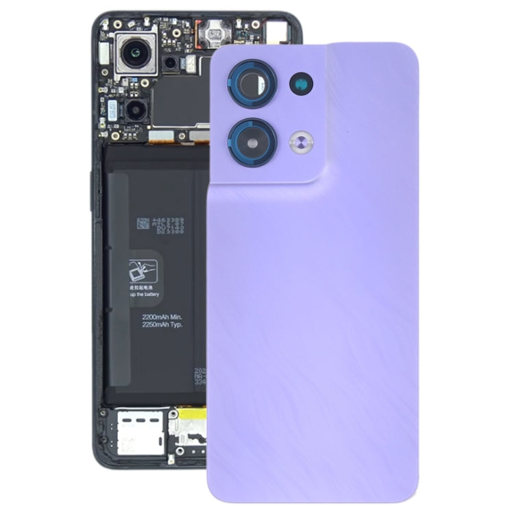 Couvercle arrière de batterie d'origine pour OPPO Reno8, avec couvercle d'objectif d'appareil photo