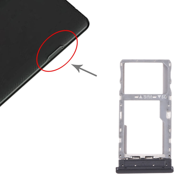 Pour Alcatel Joy Tab 2 9032Z Plateau de carte SIM + Plateau de carte Micro SD