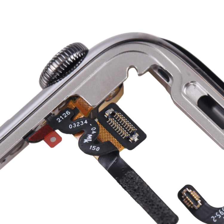 Plaque de lunette à cadre central pour Apple Watch série 7, 41mm, avec haut-parleur/alimentation/câble flexible à arbre rotatif