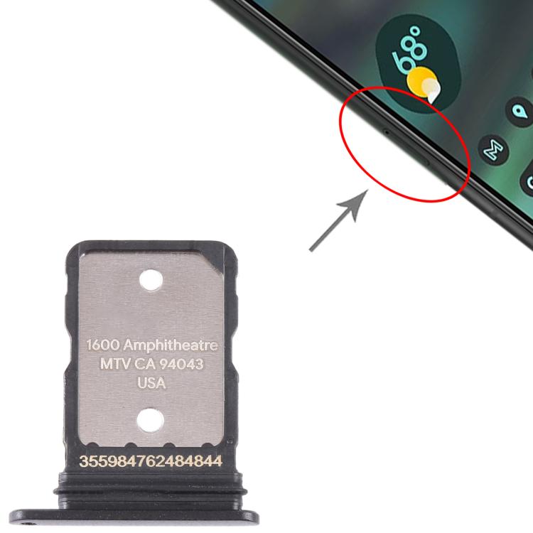 Pour Google Pixel 6A Plateau de carte SIM d'origine avec broche SIM