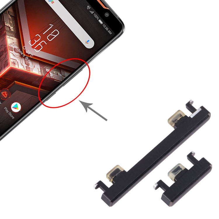 Pour Asus ROG Phone II, 1 jeu de boutons d'alimentation + bouton de contrôle du Volume