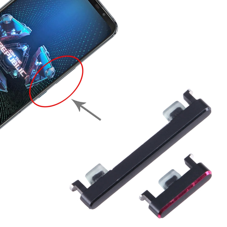 Pour Asus ROG Phone 5 ZS673KS 1 jeu de boutons d'alimentation + bouton de contrôle du Volume