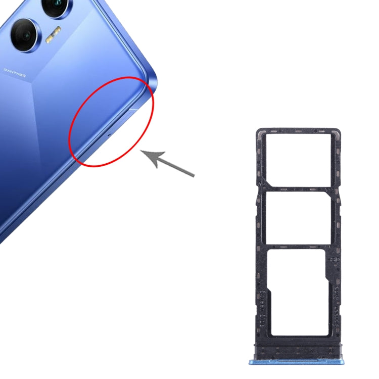 Pour Tecno Pova Neo plateau de carte SIM + plateau de carte SIM + plateau de carte Micro SD