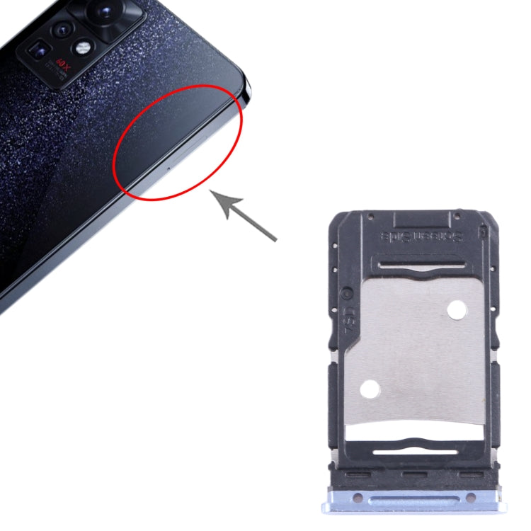 Pour Infinix Zero X Pro X6810 plateau de carte SIM + plateau de carte SIM + plateau de carte Micro SD