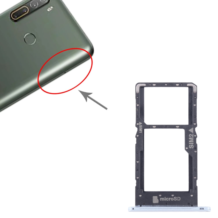 Pour HTC U20 5G plateau de carte SIM d'origine + plateau de carte SIM/Micro SD