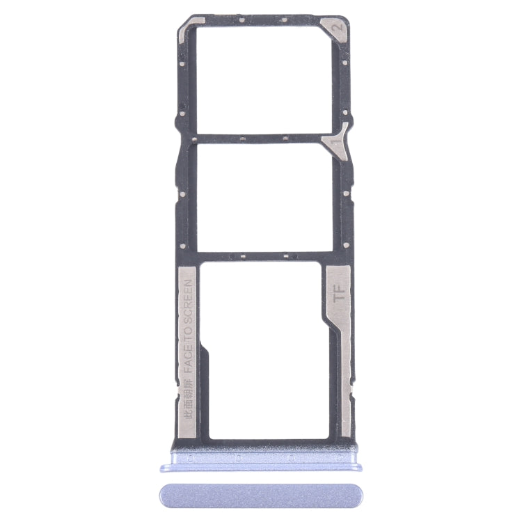 Pour Xiaomi Poco M6 Tiroir de carte SIM d'origine + Tiroir de carte SIM + Tiroir de carte Micro SD