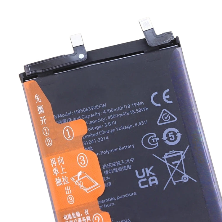 Batterie de remplacement 4800mAh pour Honor 70 FNE-AN00 / 80 Pro / 80 GT AGT-AN00 ANB-AN00 HB506390EFW