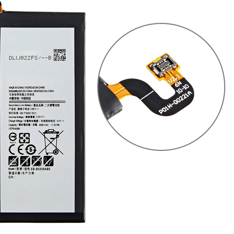 Batterie de remplacement 3000mAh, pour Samsung Galaxy S6 Edge + SM-G9280 G928P G928F G928V G9280 G9287 EB-BG928ABE EB-BG928ABA