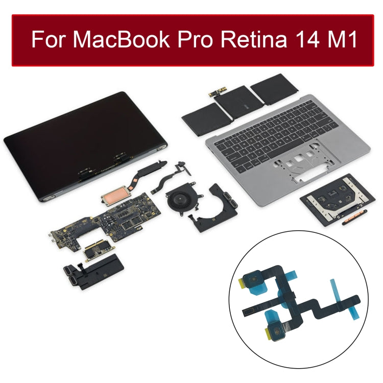 Câble Flex Microphone pour MacBook Pro 14 pouces M1 A2442 EMC3650 2021