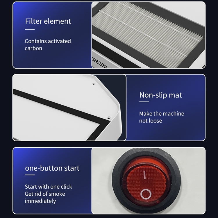Purificateur de brume de fumée de soudage, instrument de fumée Portable TBK-658