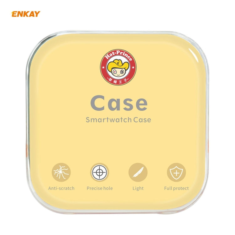 ENKAY Hat-Prince Boîtier PC Galvanisé à Couverture Complète + Protecteur en Verre Trempé pour Apple Watch Series 6 / 5 / 4 / SE 40mm, For Apple Watch Series 6 / 5 / 4 / SE 40mm