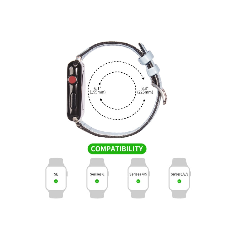 Bracelet de remplacement en cuir pour Apple Watch Series, 7 41mm / 6&SE&5&4 40mm / 3&2&1 38mm, 7 45mm / 6&SE&5&4 44mm / 3&2&1 42mm